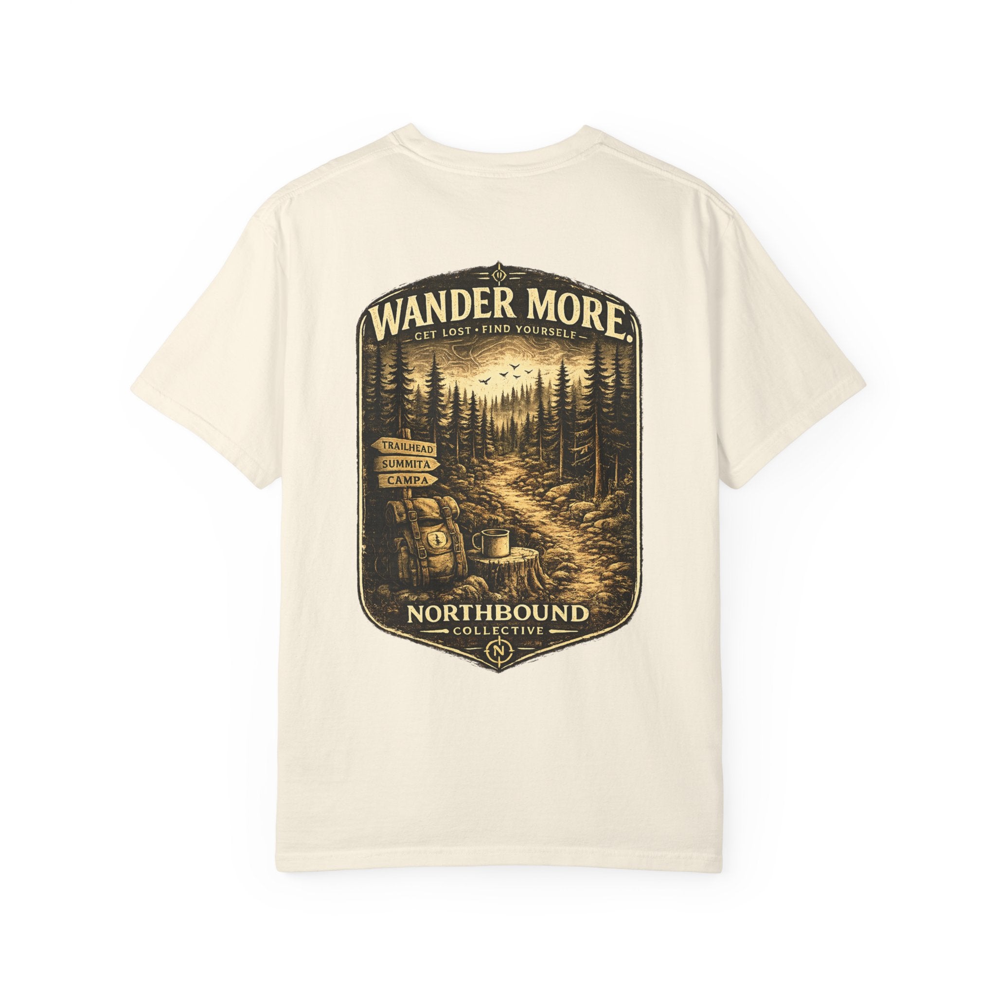 Wander More.™ | Vintage Forest Comfort Colors® Tee