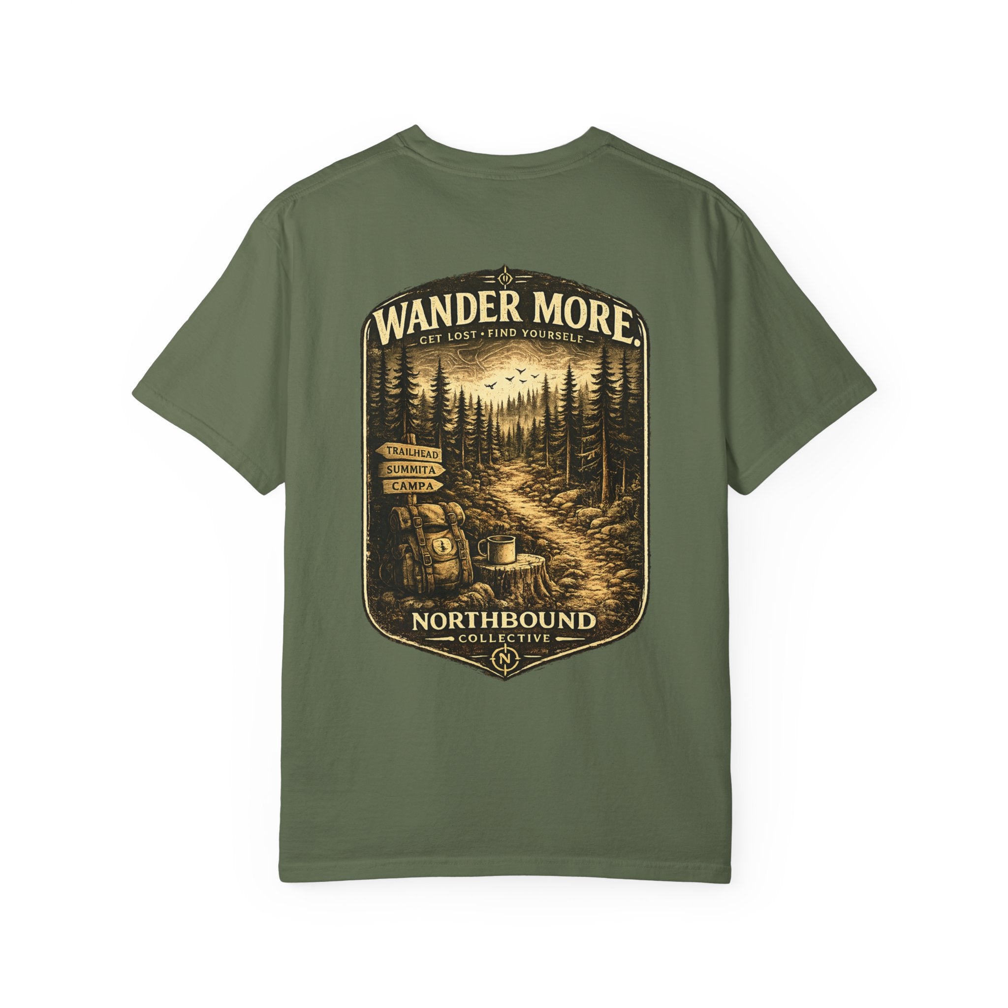 Wander More.™ | Vintage Forest Comfort Colors® Tee